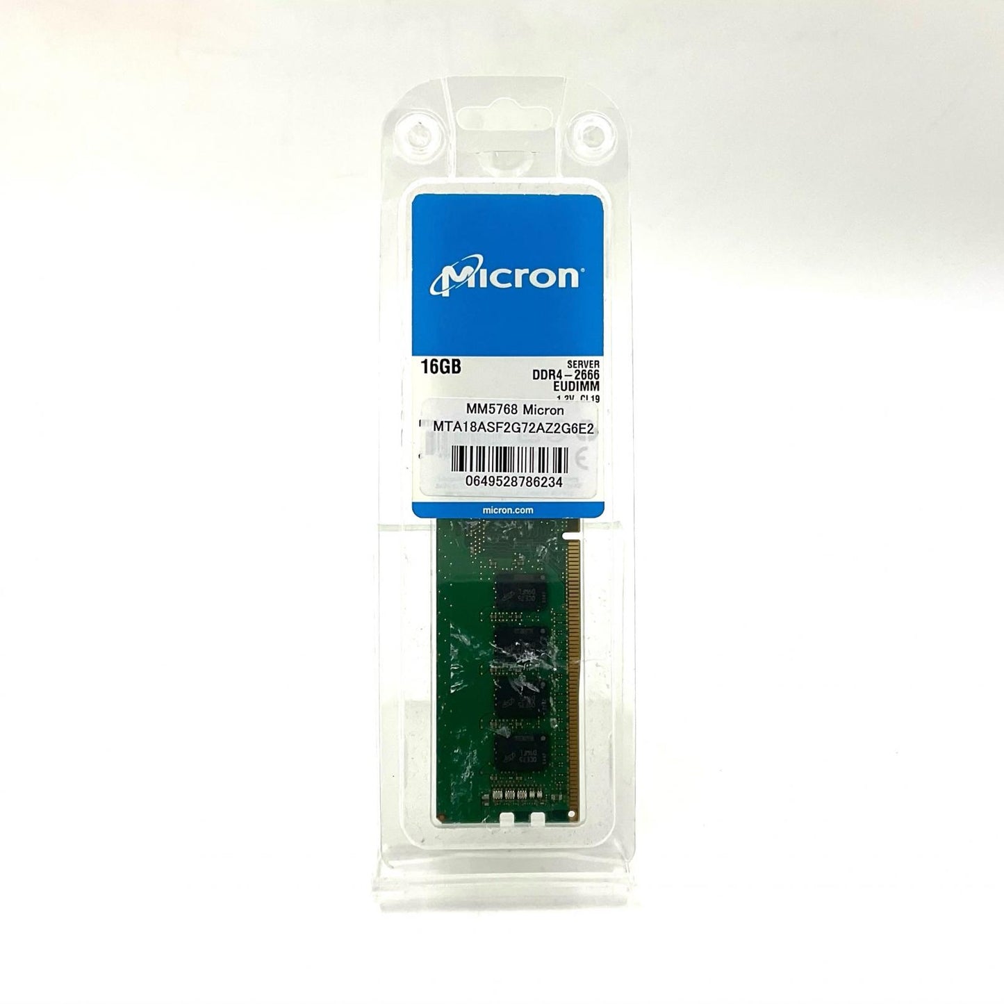 【全額返金保証】【最速発送】Micron メモリ 16GB PC4-2666V-EE1-11 MTA18ASF2G72AZ-2G6E2ZI 美品 動作確認済