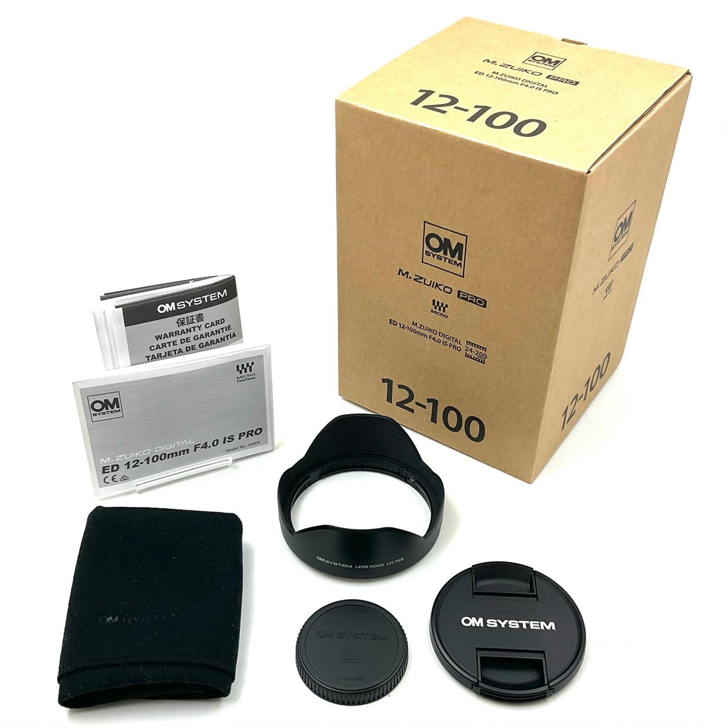 【全額返金保証】【最速発送】OM SYSTEM M.ZUIKO DIGITAL ED 12-100mm F4.0 IS PRO 超美品 動作確認済