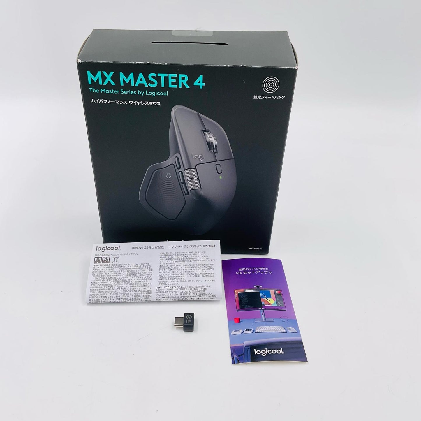 【全額返金保証】【最速発送】Logicool MX Master 4 MX2400GRd 美品 動作確認済