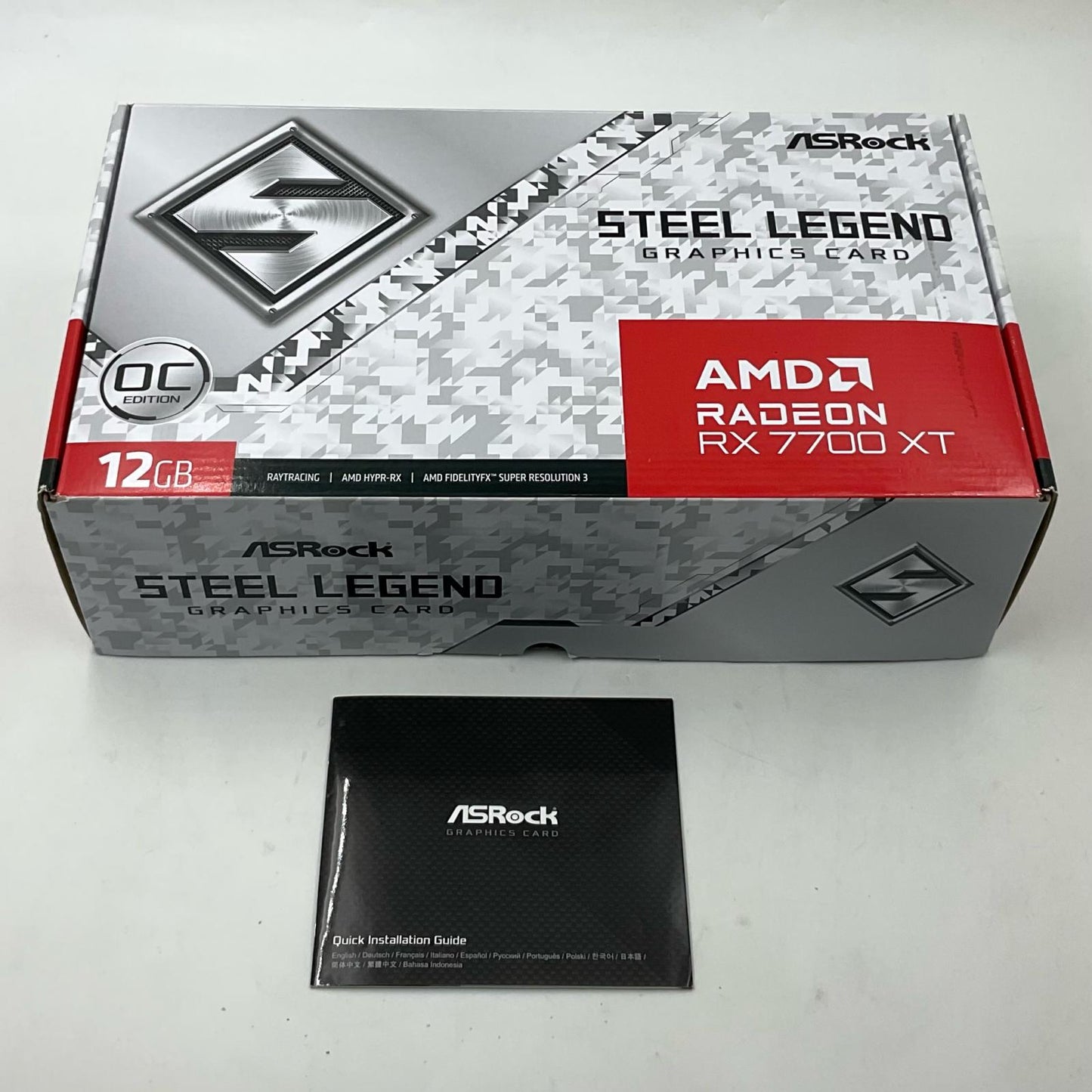 【全額返金保証】【最速発送】ASRock グラフィックボード RX7700XT Steel Legend 12GO 美品 動作確認済