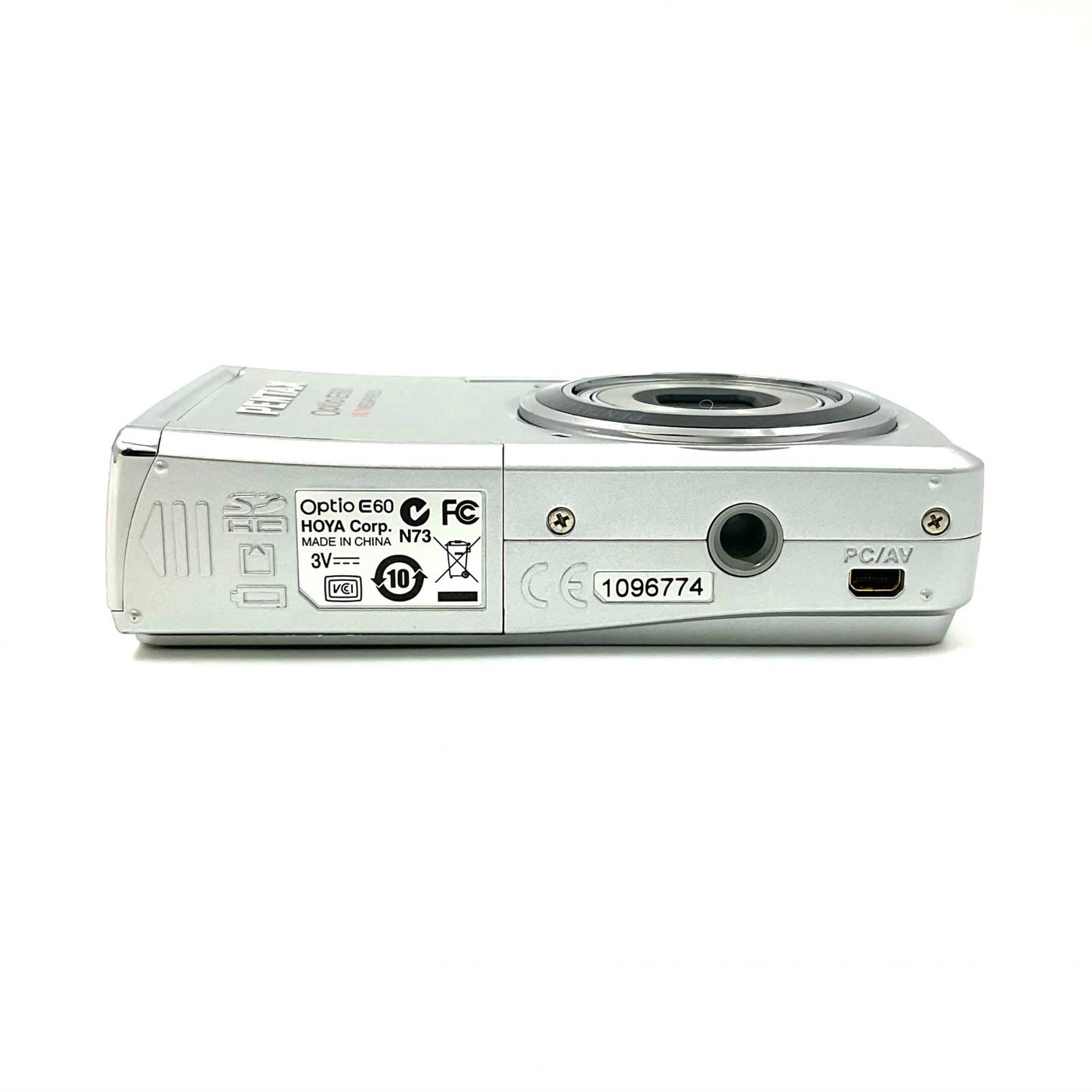 【全額返金保証】【最速発送】PENTAX コンパクトデジタルカメラ Optio E60 美品 動作確認済