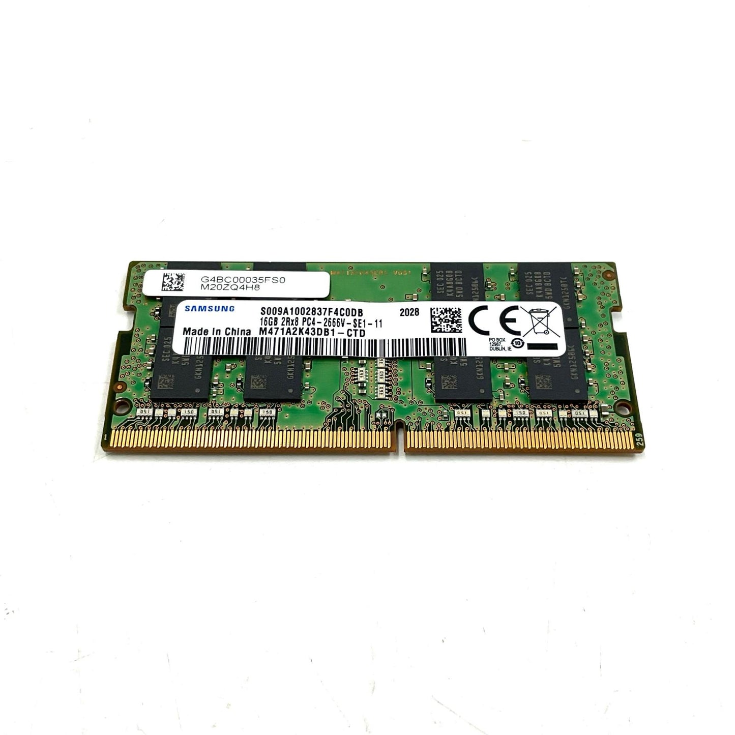 【全額返金保証】【最速発送】SAMSUNG メモリ PC4-2666V 16GB 美品 動作確認済