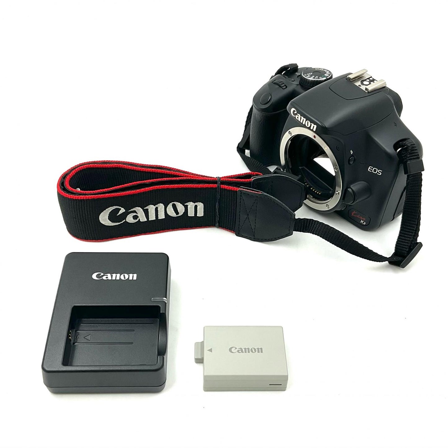 【全額返金保証】【最速発送】Canon デジタル一眼 EOS Kiss X2 ボディ ブラック 動作確認済
