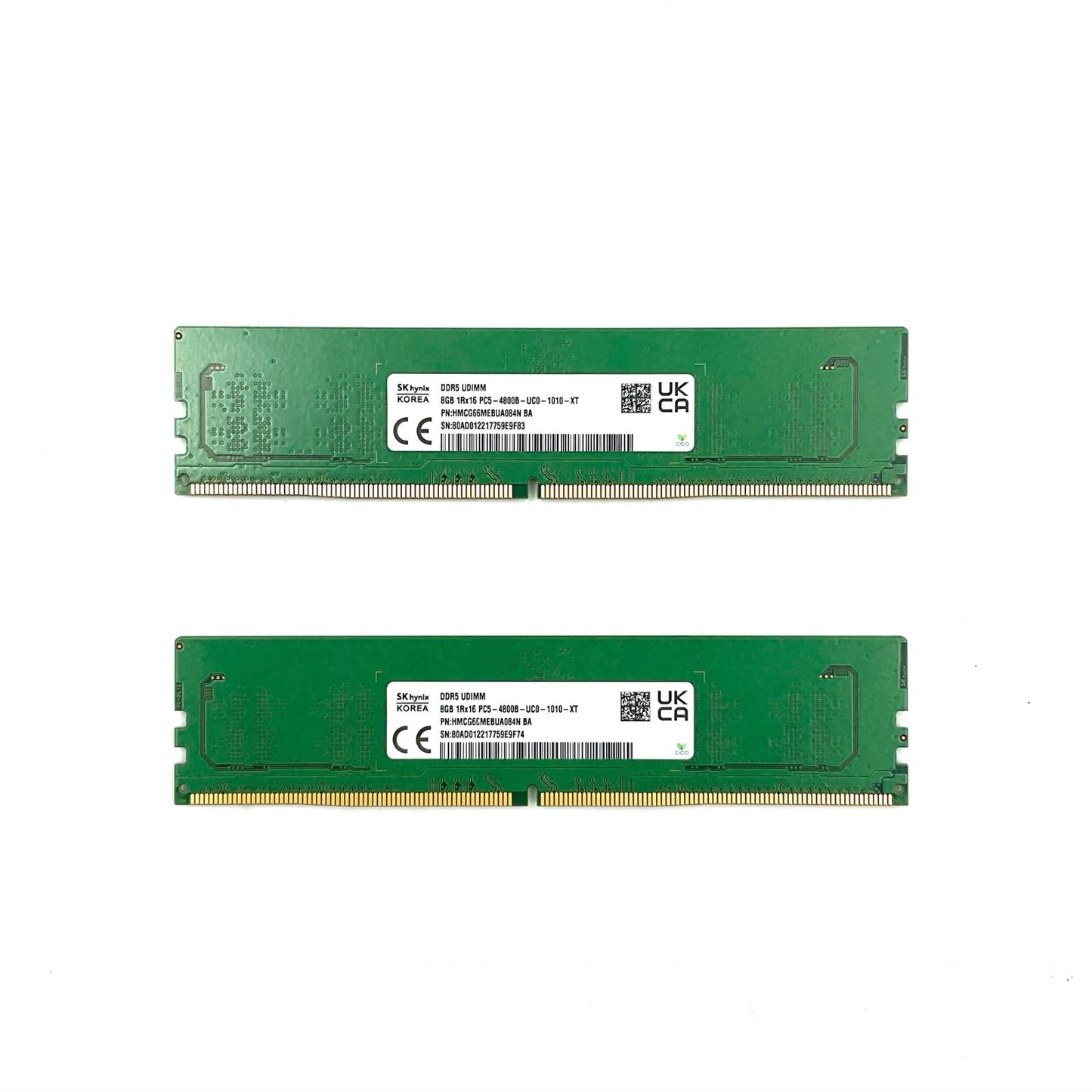 【全額返金保証】【最速発送】SK hynix メモリ DDR5 8Gbx2枚 HMCG66MEBUA084N 超美品 動作確認済