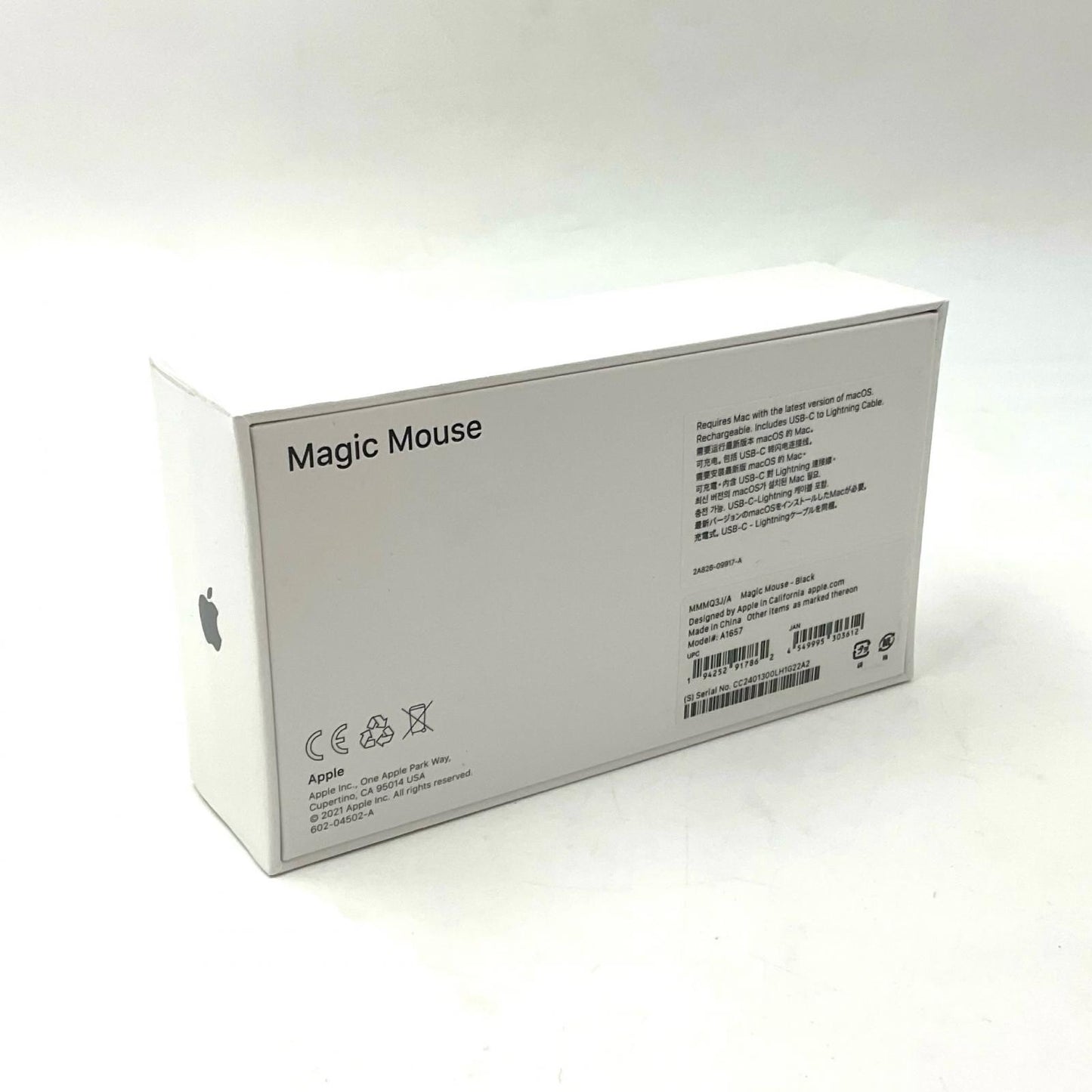 【全額返金保証】【最速発送】Apple Magic Mouse ブラック MMMQ3J/A 新品未開封 即納OK