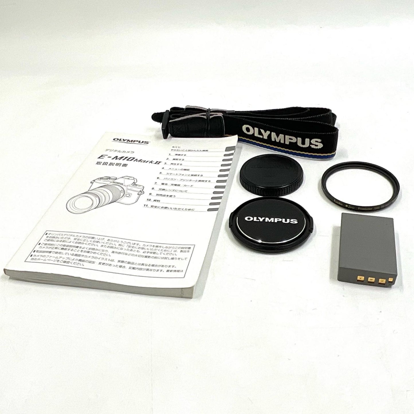 【全額返金保証】【最速発送】OLYMPUS デジタル一眼 OM-D E-M10 Mark II EZダブルズームキット ブラック 動作確認済