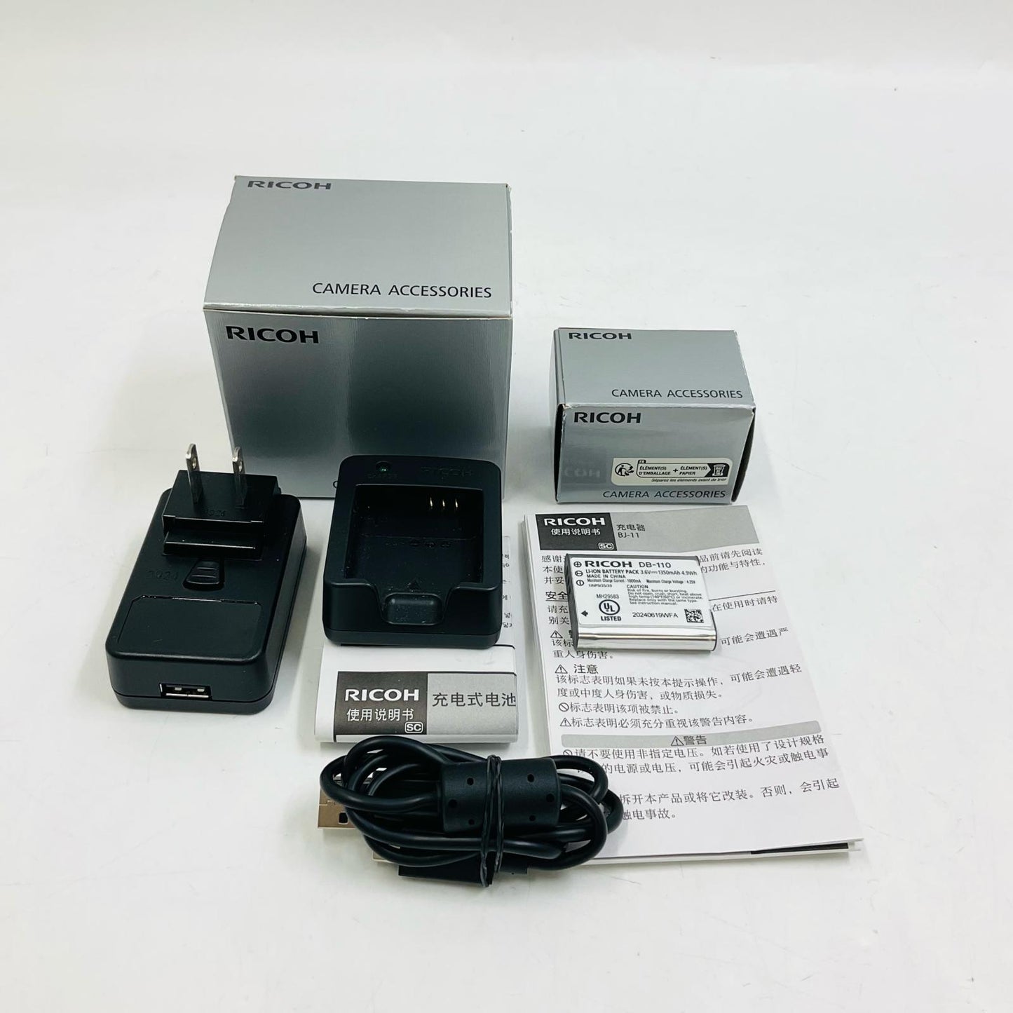 【全額返金保証】【最速発送】RICOH バッテリー充電器 BJ-11 DB-110 リチウムイオンバッテリー 超美品 動作確認済