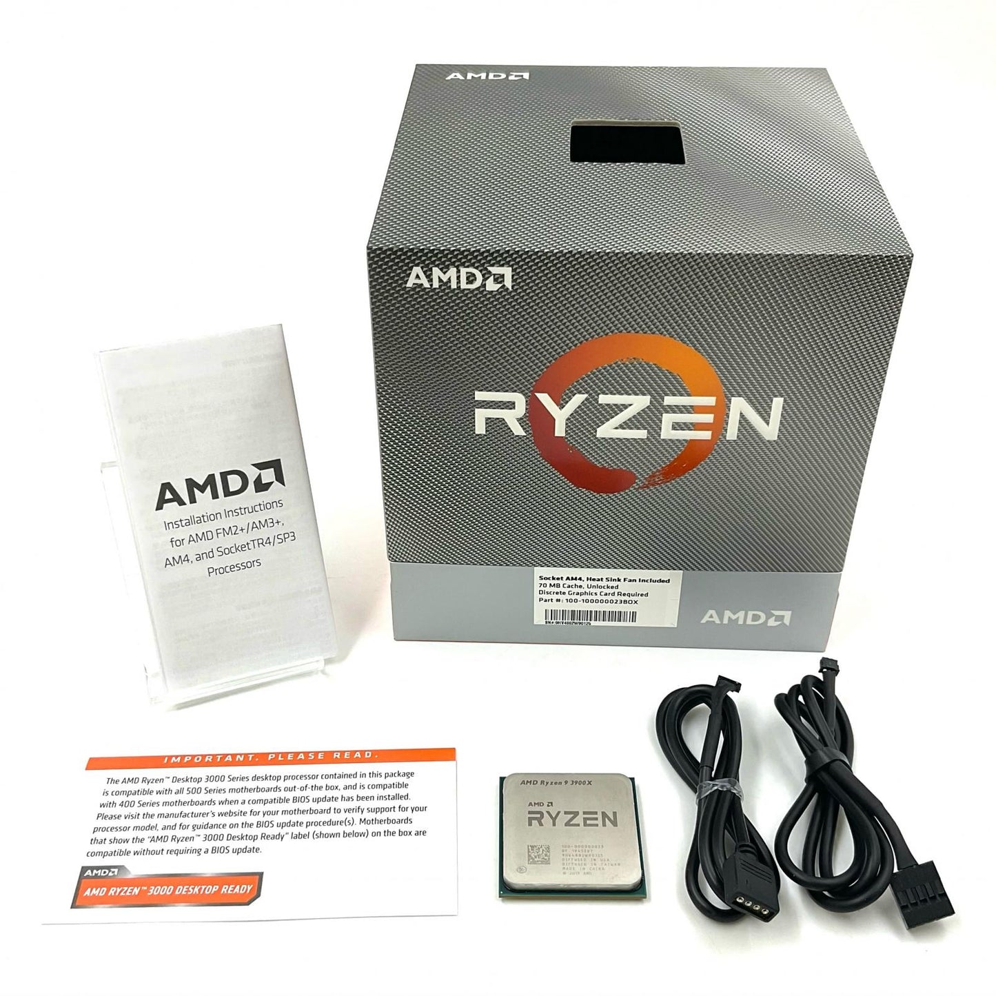 【全額返金保証】【最速発送】AMD CPU Ryzen9 3900X 美品 動作確認済