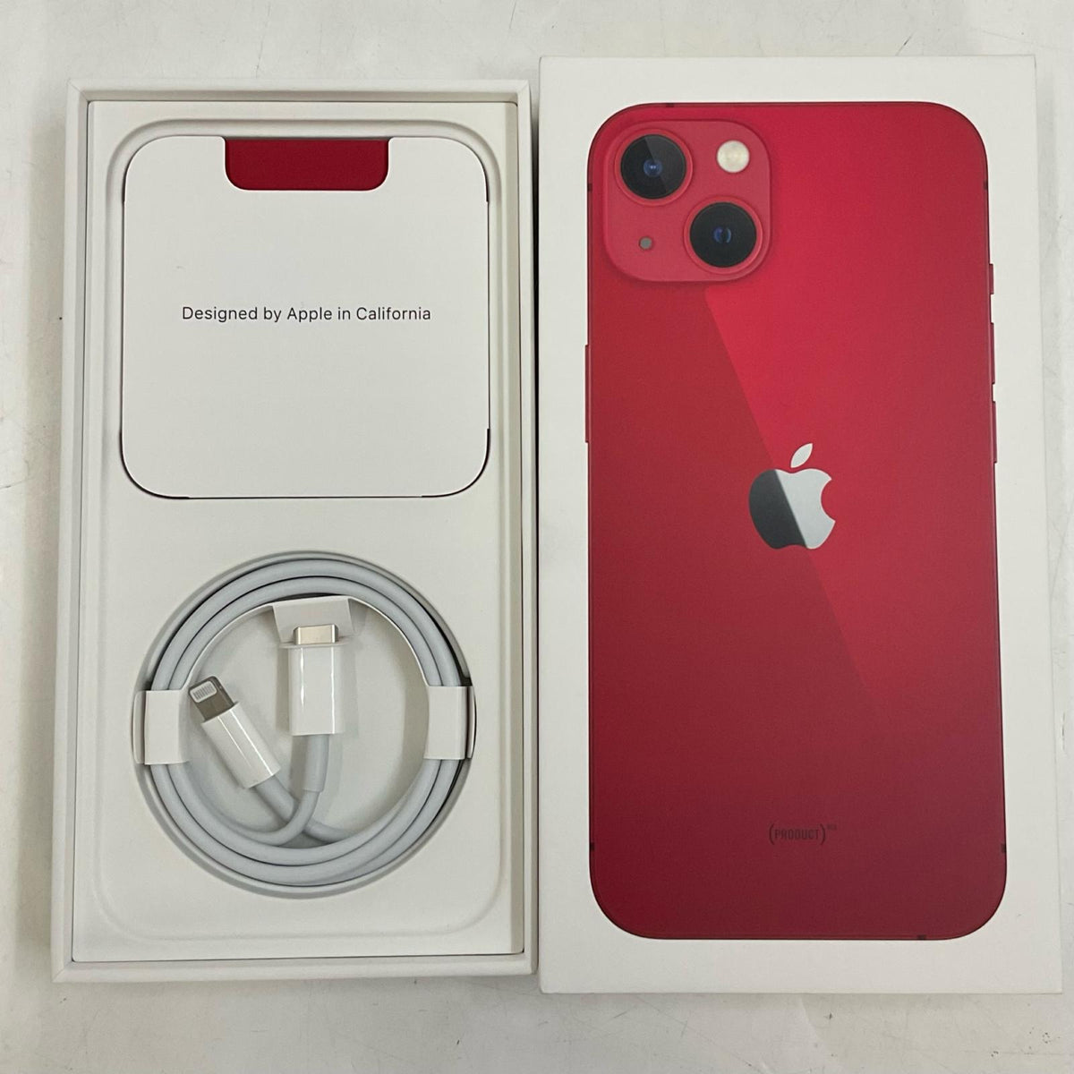 【全額返金保証】【最速発送】Apple iPhone iPhone 13 128GB (PRODUCT)RED au SIMフリー 白ロム 動作確認済 77%