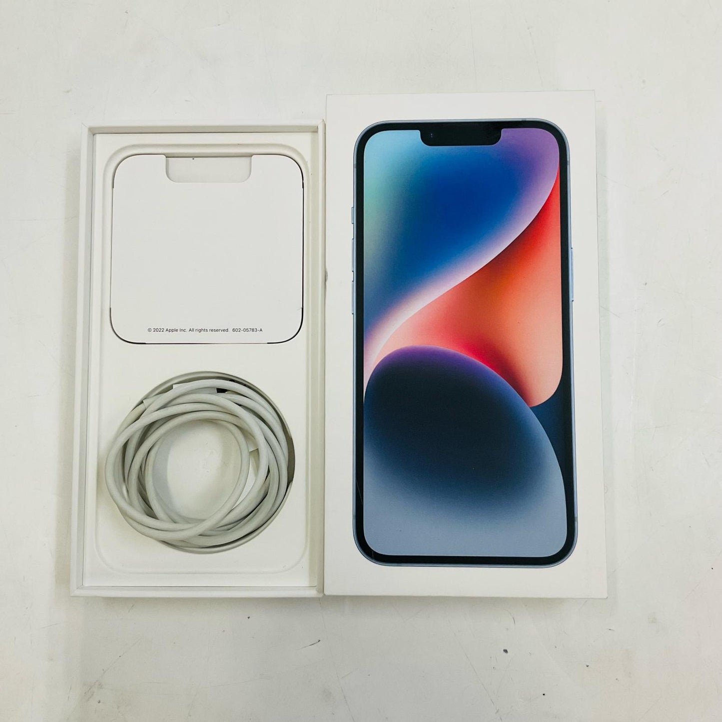 【全額返金保証】【最速発送】Apple iPhone iPhone 14 128GB ブルー Softbank SIMフリー 美品 動作確認済 82%