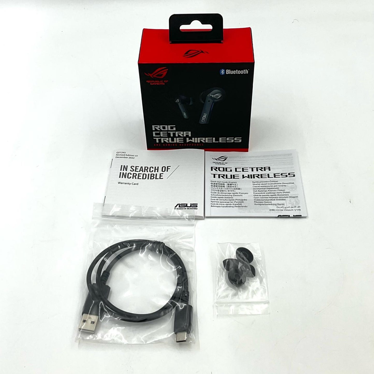【全額返金保証】【最速発送】ASUS イヤホン ROG CETRA TRUE WIRELESS 美品 動作確認済