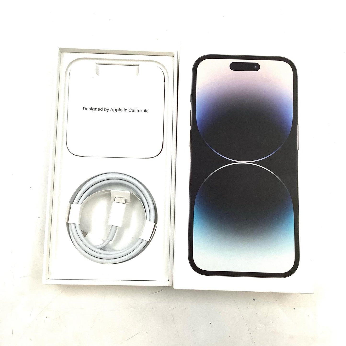 【全額返金保証】【最速発送】Apple iPhone iPhone 14 Pro 128GB スペースブラック Softbank SIMフリー 白ロム 動作確認済 83%