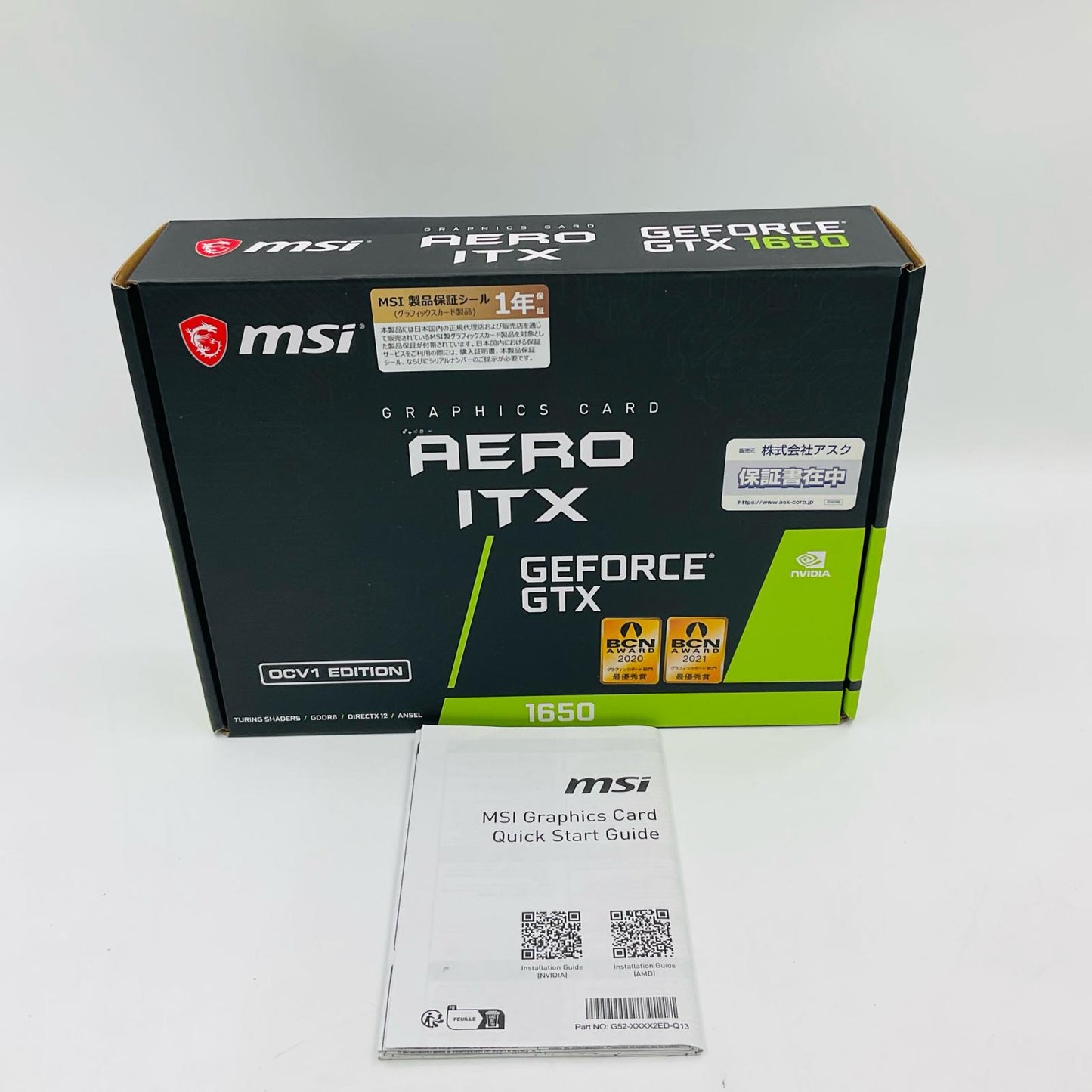 【全額返金保証】【最速発送】MSI グラフィックボード NVIDIA GeForce GTX 1650 GeForce GTX 1650 D6 AERO ITX OCV1 4GB 美品 動作確認済