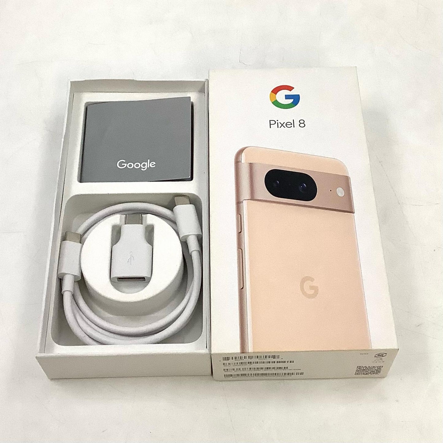 【全額返金保証】【最速発送】Google Pixel 8 128GB ローズ au SIMフリー 白ロム 動作確認済