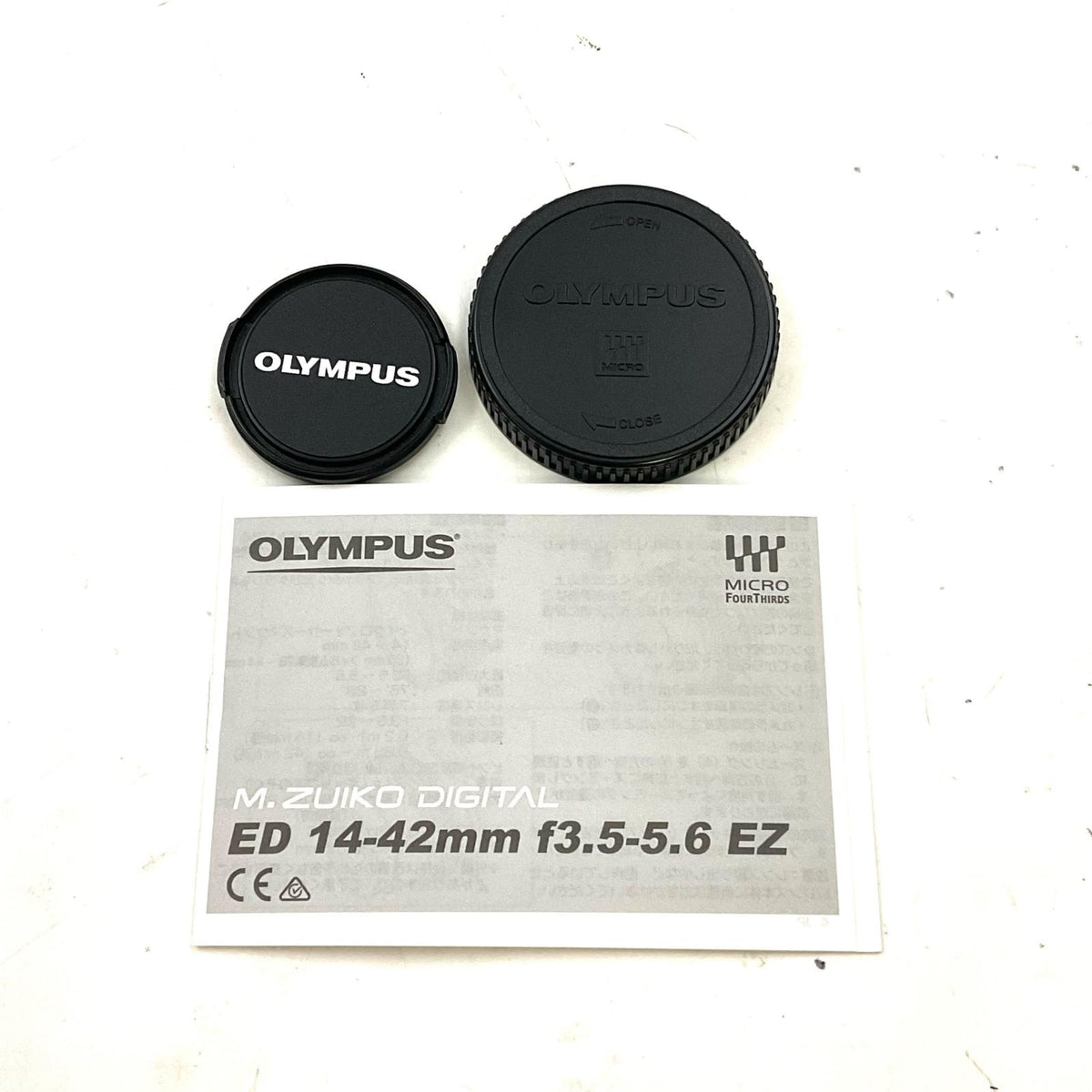 【全額返金保証】【最速発送】OLYMPUS M.ZUIKO DIGITAL ED 14-42mm F3.5-5.6 EZ ブラック 美品 動作確認済