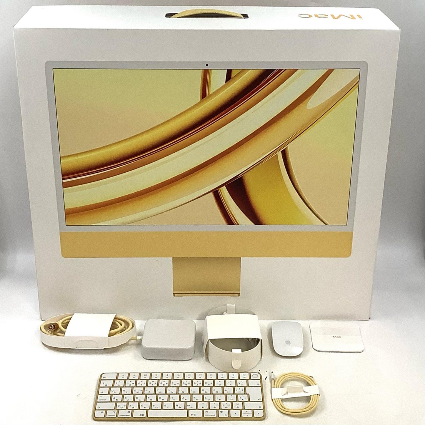 【全額返金保証】【最速発送】Apple iMac 24インチ Apple M3 16GB SSD 256GB イエロー 超美品 動作確認済