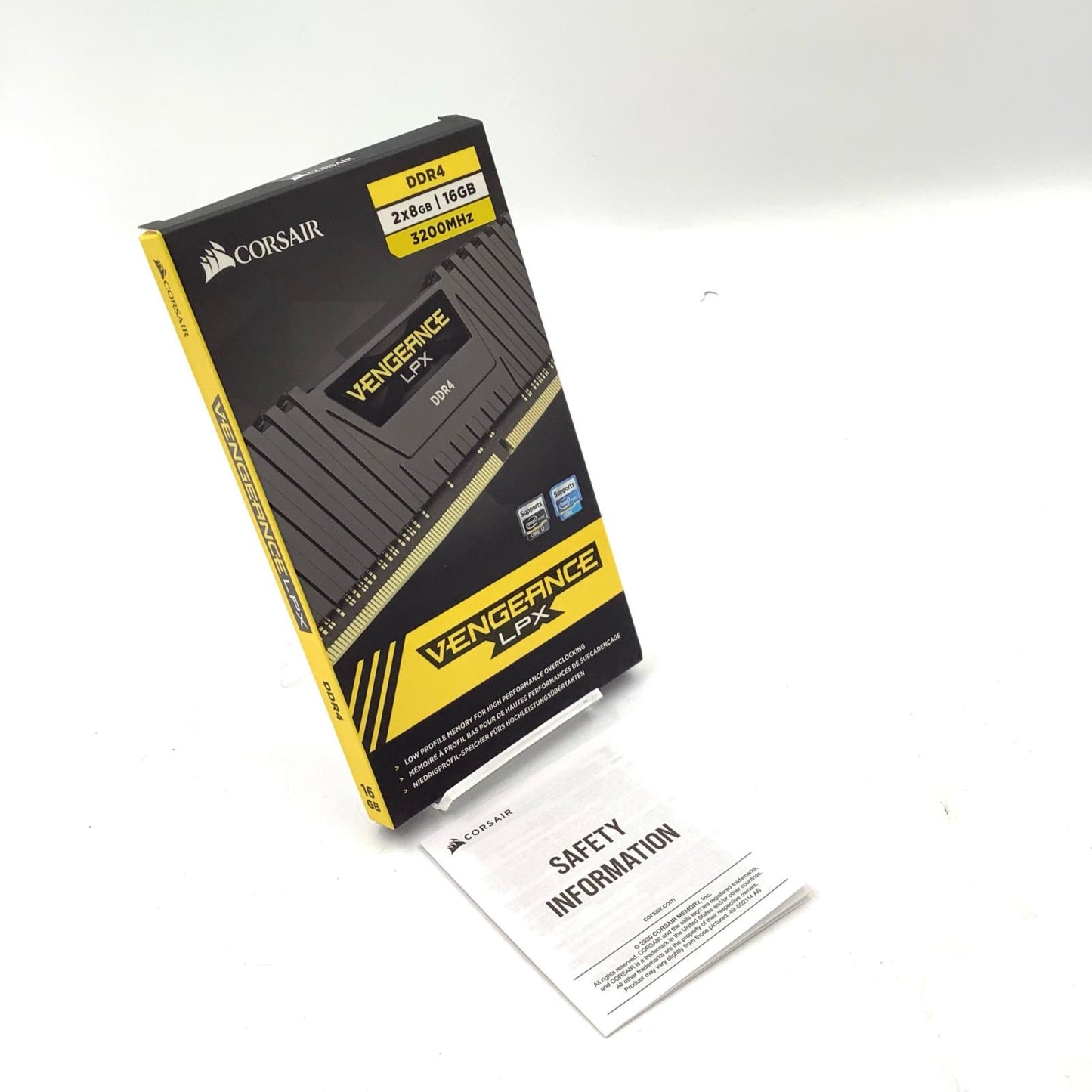 【全額返金保証】【最速発送】Corsair メモリ DDR4 PC4-25600 8GB 2枚組 合計16GB CMK16GX4M2B3200C16 美品 動作確認済