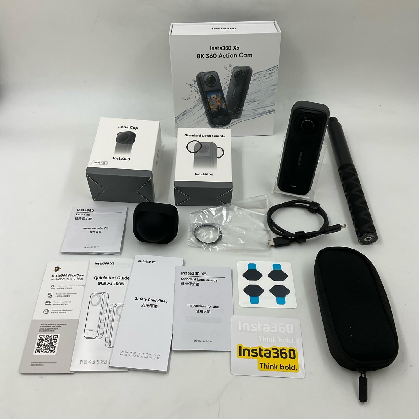 【全額返金保証】【最速発送】Insta360 X5 ブラック 美品 動作確認済