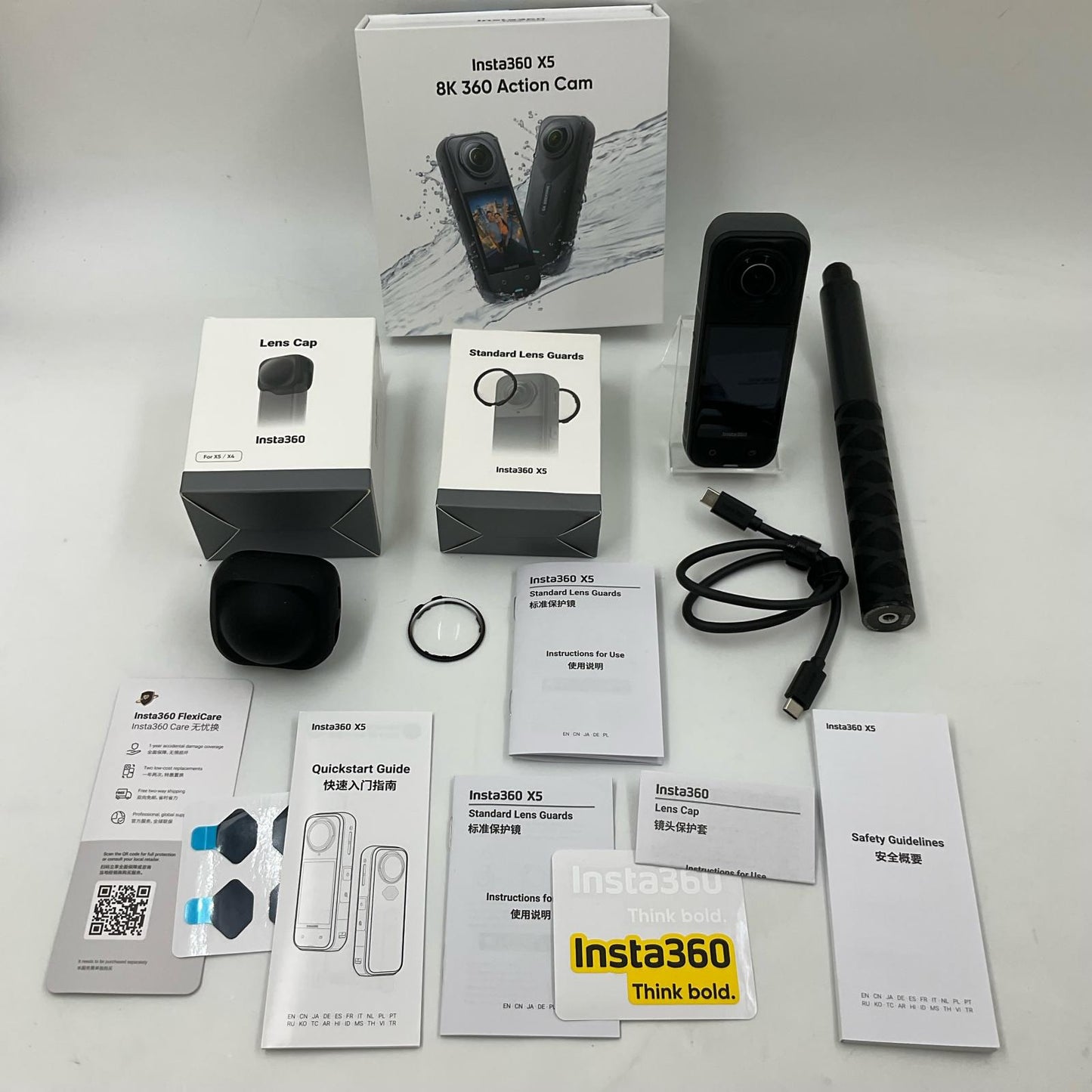 【全額返金保証】【最速発送】Insta360 X5 ブラック 美品 動作確認済