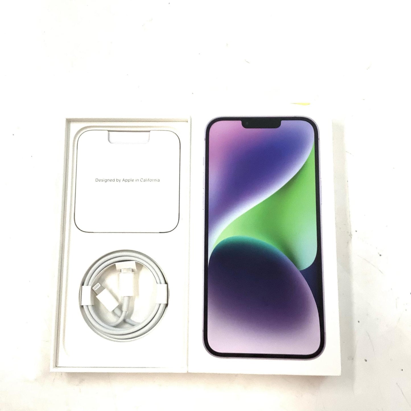 【全額返金保証】【最速発送】Apple iPhone iPhone 14 Plus 128GB パープル au SIMフリー 白ロム 動作確認済 76%
