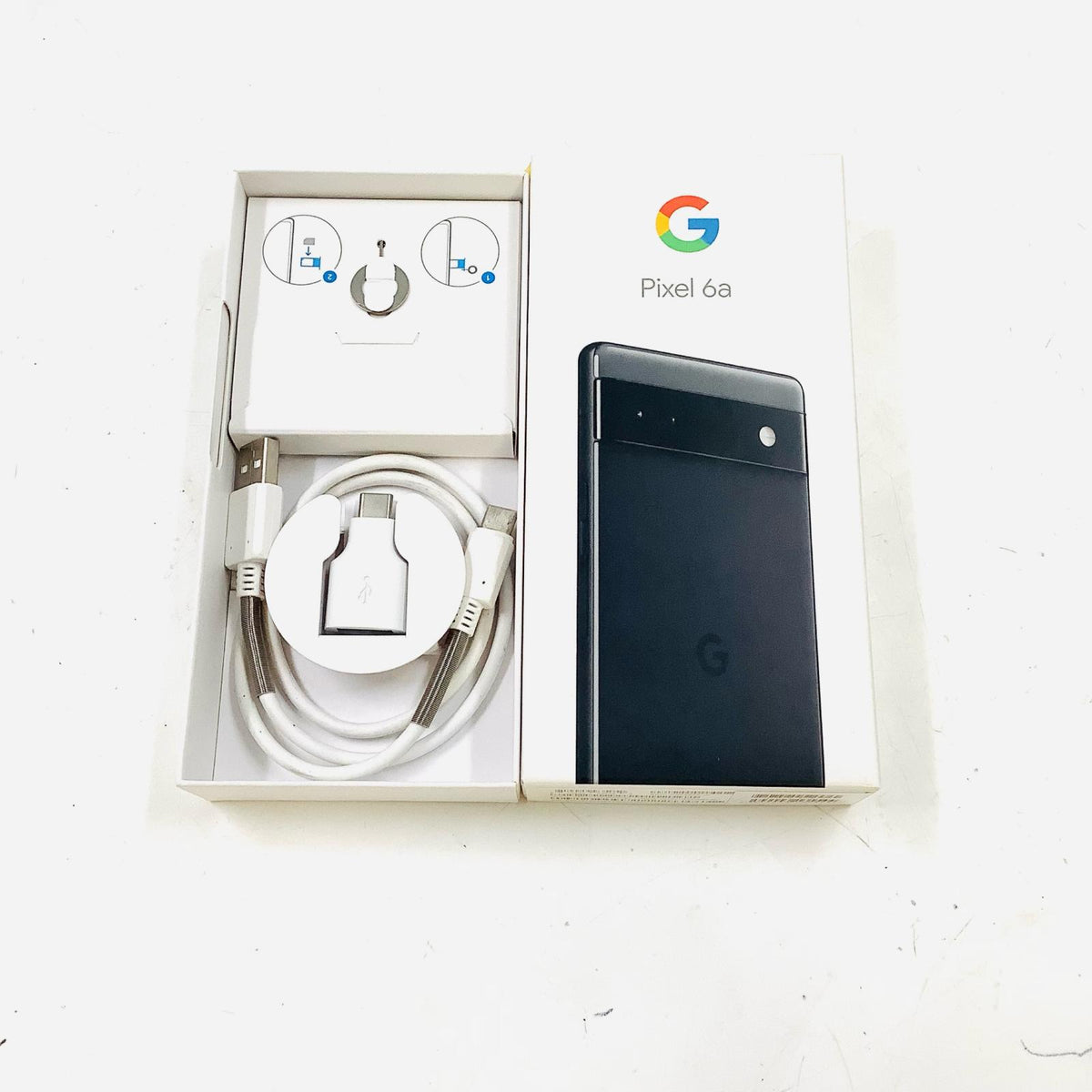 【全額返金保証】【最速発送】Google Pixel 6a 128GB ブラック Softbank SIMフリー 白ロム 動作確認済