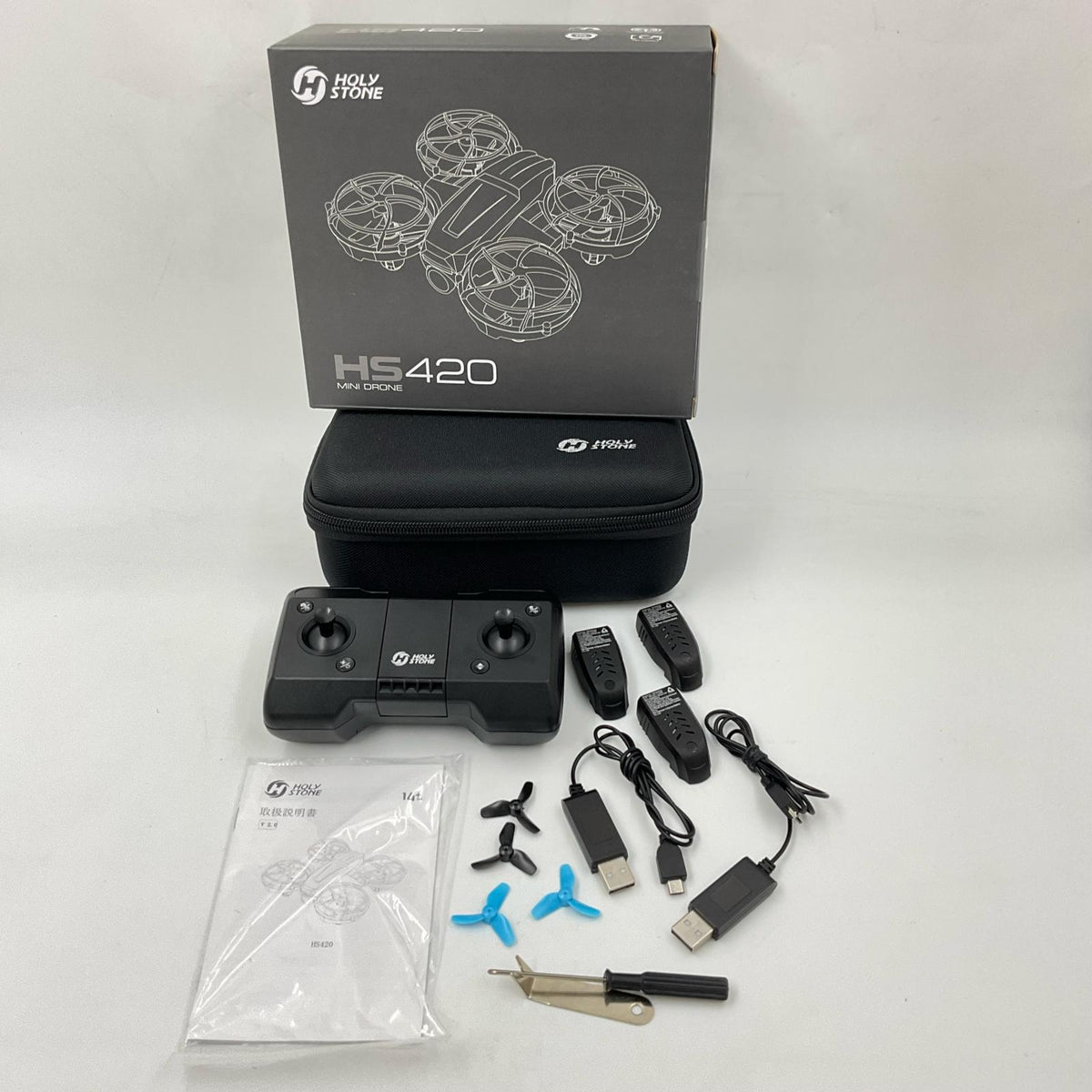 【最速発送】Holy Stone HS420 MINI DRONE ブルー【難有】