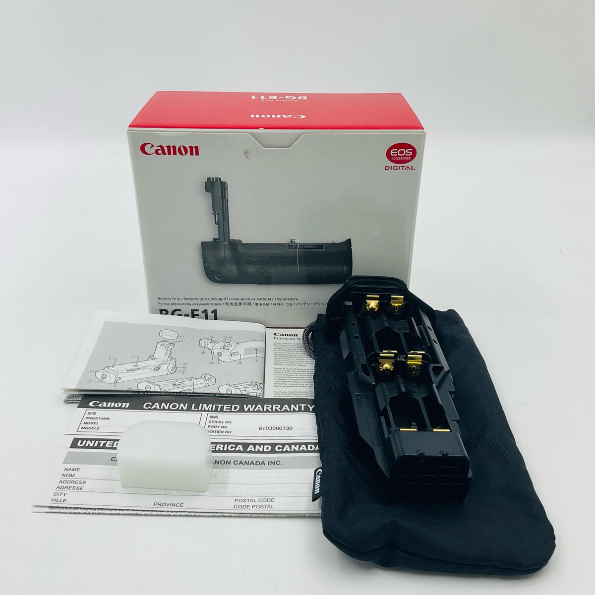 【全額返金保証】【最速発送】Canon BG-E11 美品 動作確認済