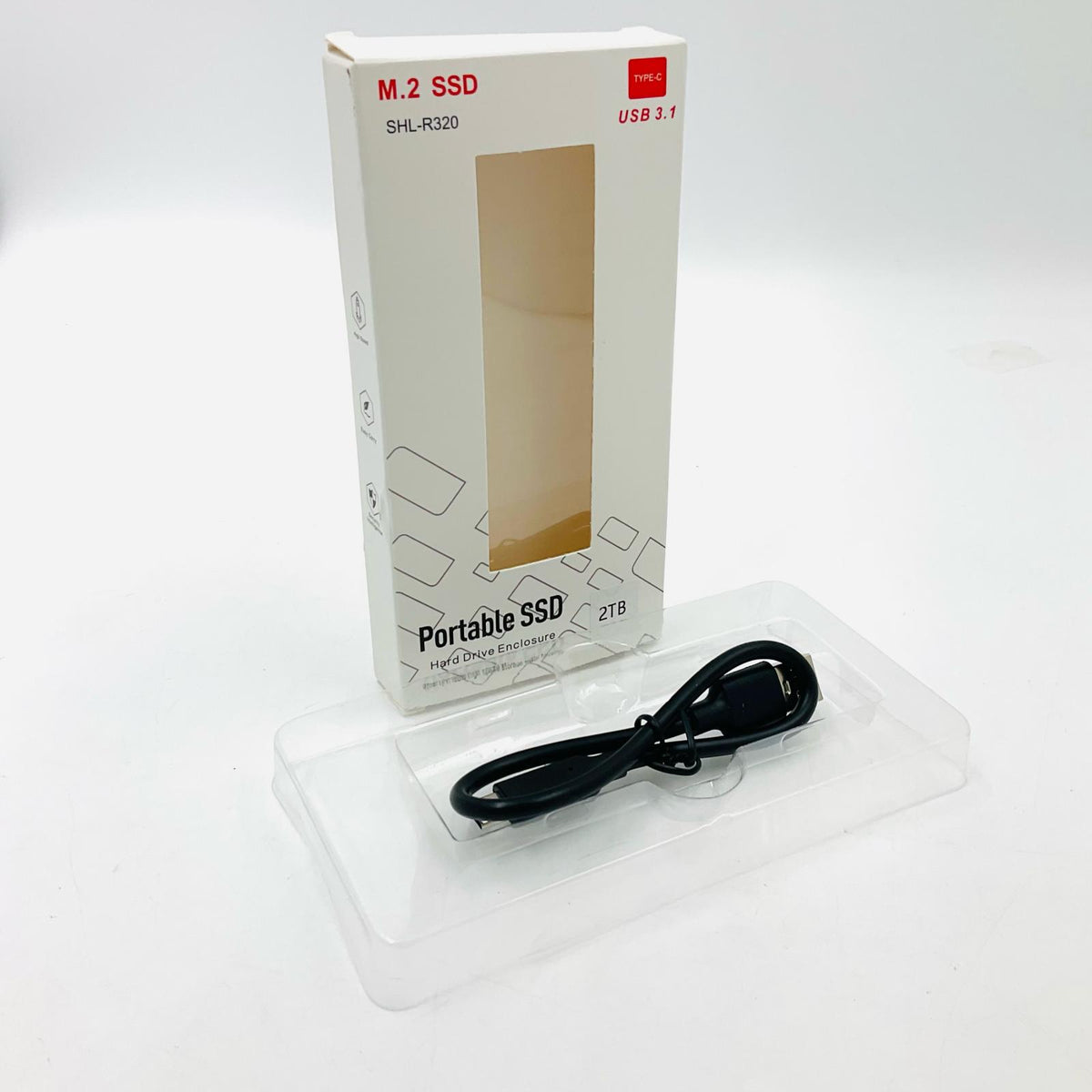 【全額返金保証】【最速発送】ノーブランド 外付け 2TB SSD SHL-R320 動作確認済