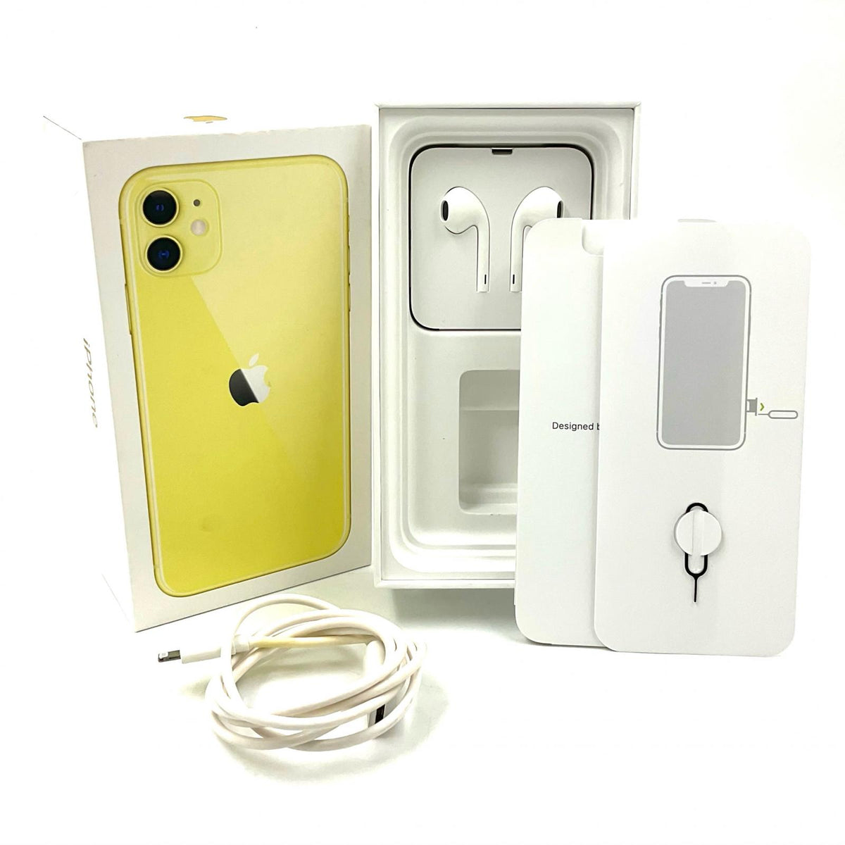 【全額返金保証】【最速発送】Apple iPhone iPhone 11 128GB イエロー Softbank 白ロム 動作確認済 72%