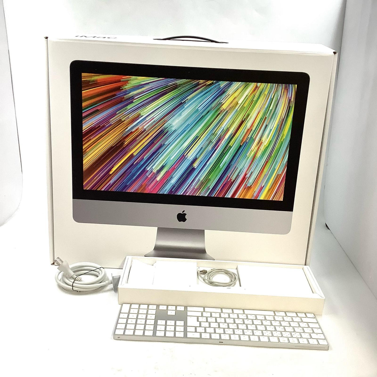 【全額返金保証】【最速発送】Apple iMac 21.5インチ 6コア intel core i5 32GB フュージョンドライブ 2TB シルバー 動作確認済