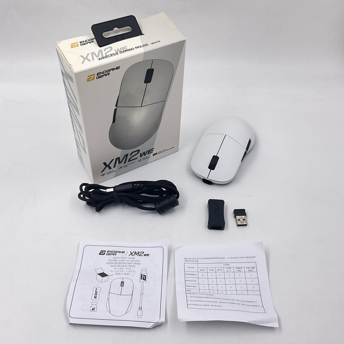 【全額返金保証】【最速発送】Endgame Gear XM2we EGG-XM2WE-WHT 美品 動作確認済