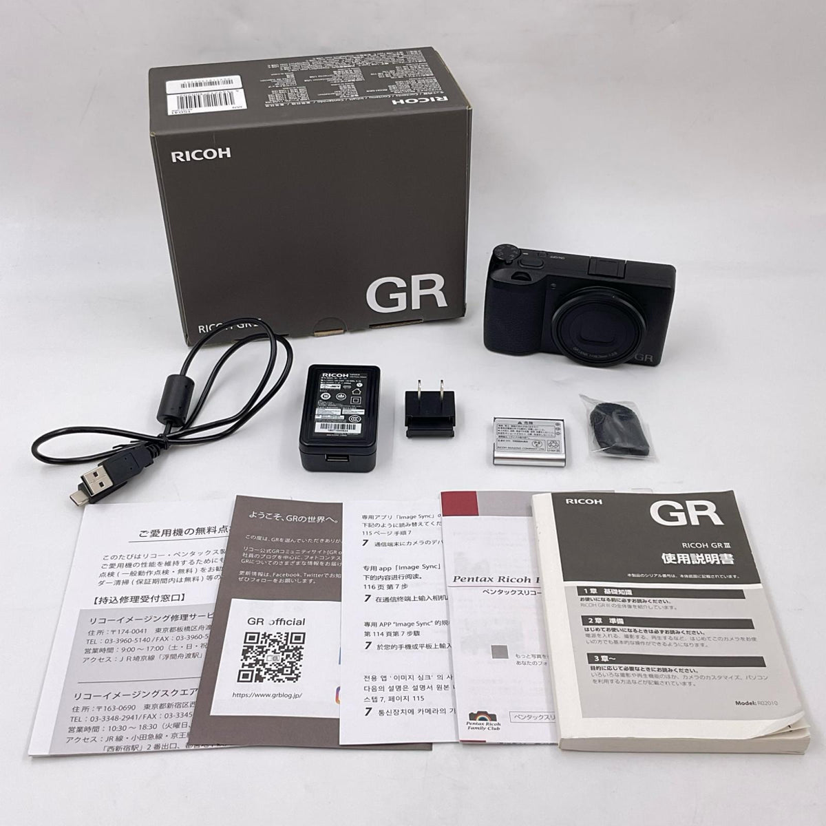 【全額返金保証】【最速発送】RICOH コンパクトデジタルカメラ GR III(シャッター回数:1365) 美品 動作確認済