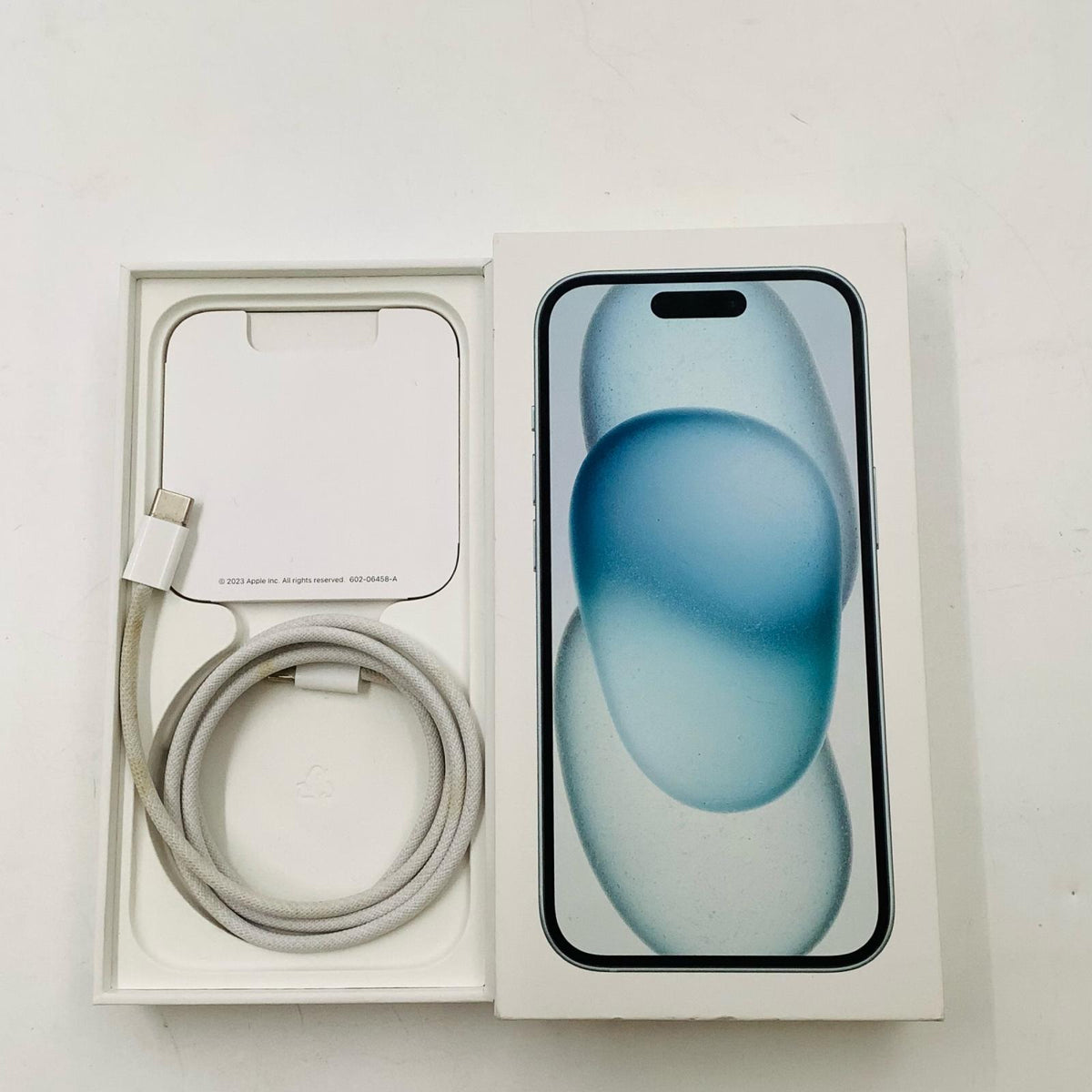 【全額返金保証】【最速発送】Apple iPhone iPhone 15 128GB ブルー SIMフリー 白ロム 美品 動作確認済 98%