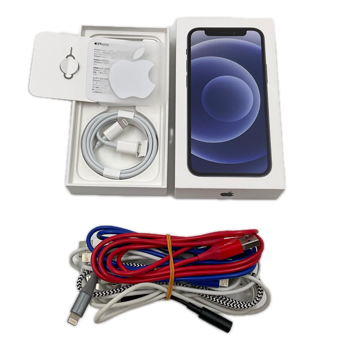 【全額返金保証】【最速発送】Apple iPhone iPhone 12 mini 64GB ブラック Softbank SIMフリー 白ロム 動作確認済 80%