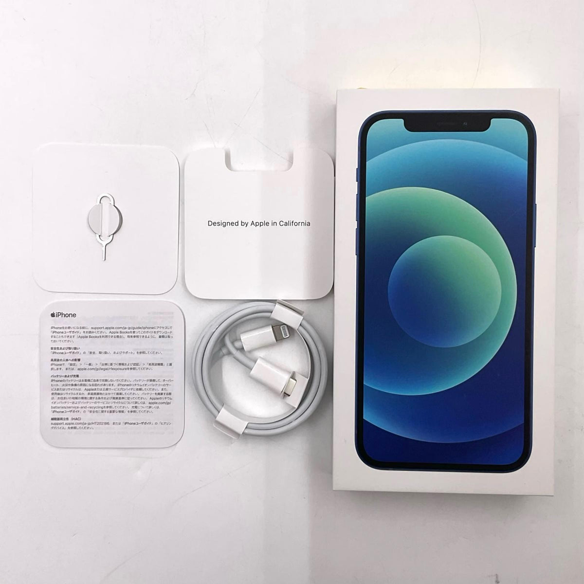 【全額返金保証】【最速発送】Apple iPhone iPhone 12 64GB ブルー Softbank SIMフリー 白ロム 美品 動作確認済 84%
