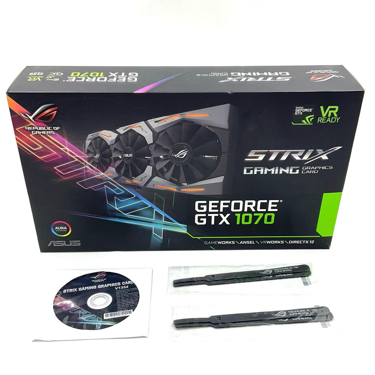 【全額返金保証】【最速発送】ASUS グラフィックボード STRIX-GTX1070-GAMING 美品 動作確認済