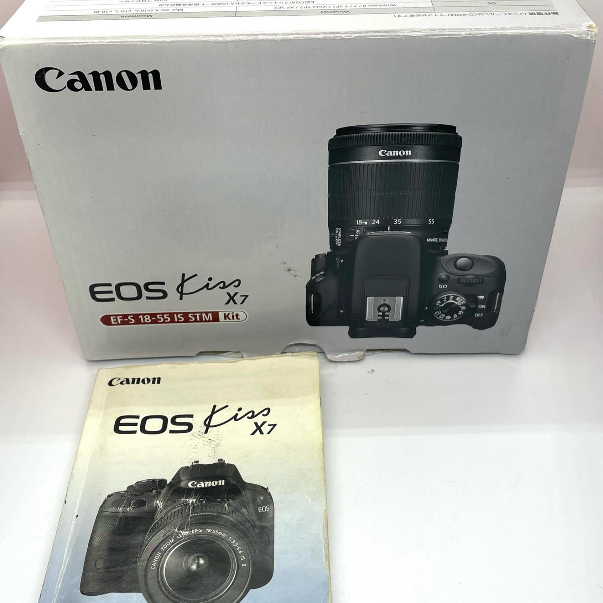 【最速発送】Canon デジタル一眼 EOS Kiss X7 ダブルズームキット【難有】