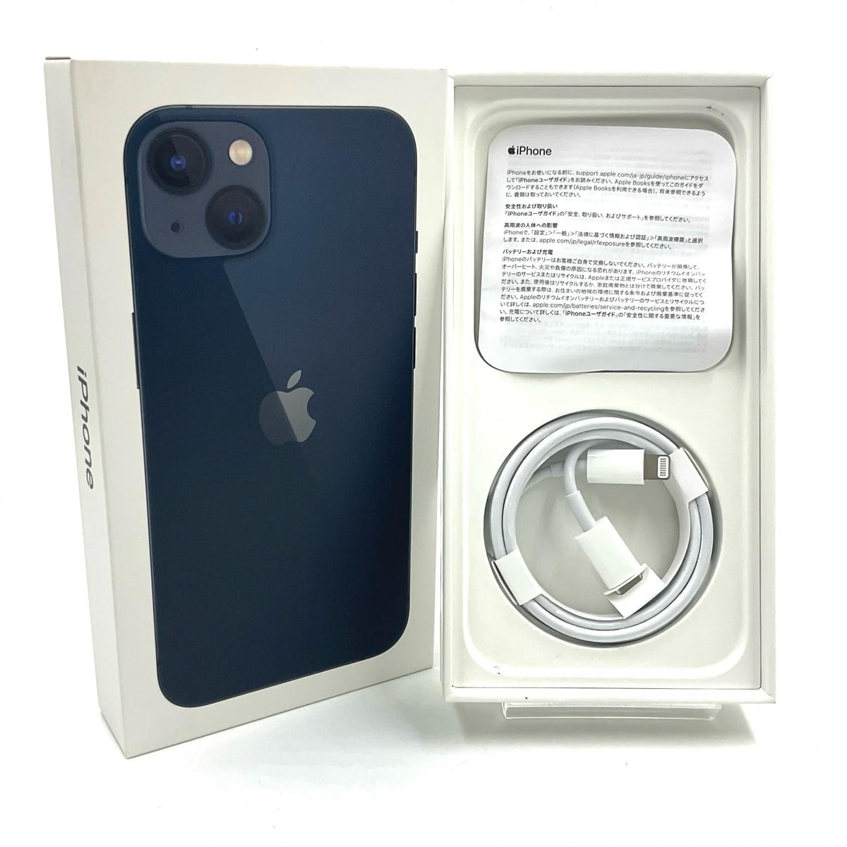 【最速発送】Apple iPhone iPhone 13 128GB ミッドナイト Softbank SIMフリー 白ロム【難有】 65%