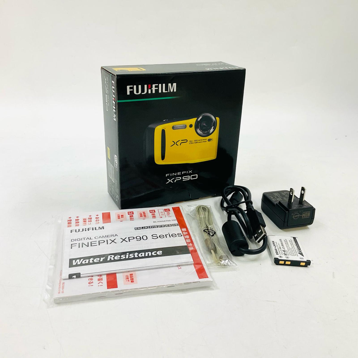【全額返金保証】【最速発送】FUJIFILM コンパクトデジタルカメラ FinePix XP90 イエロー 動作確認済