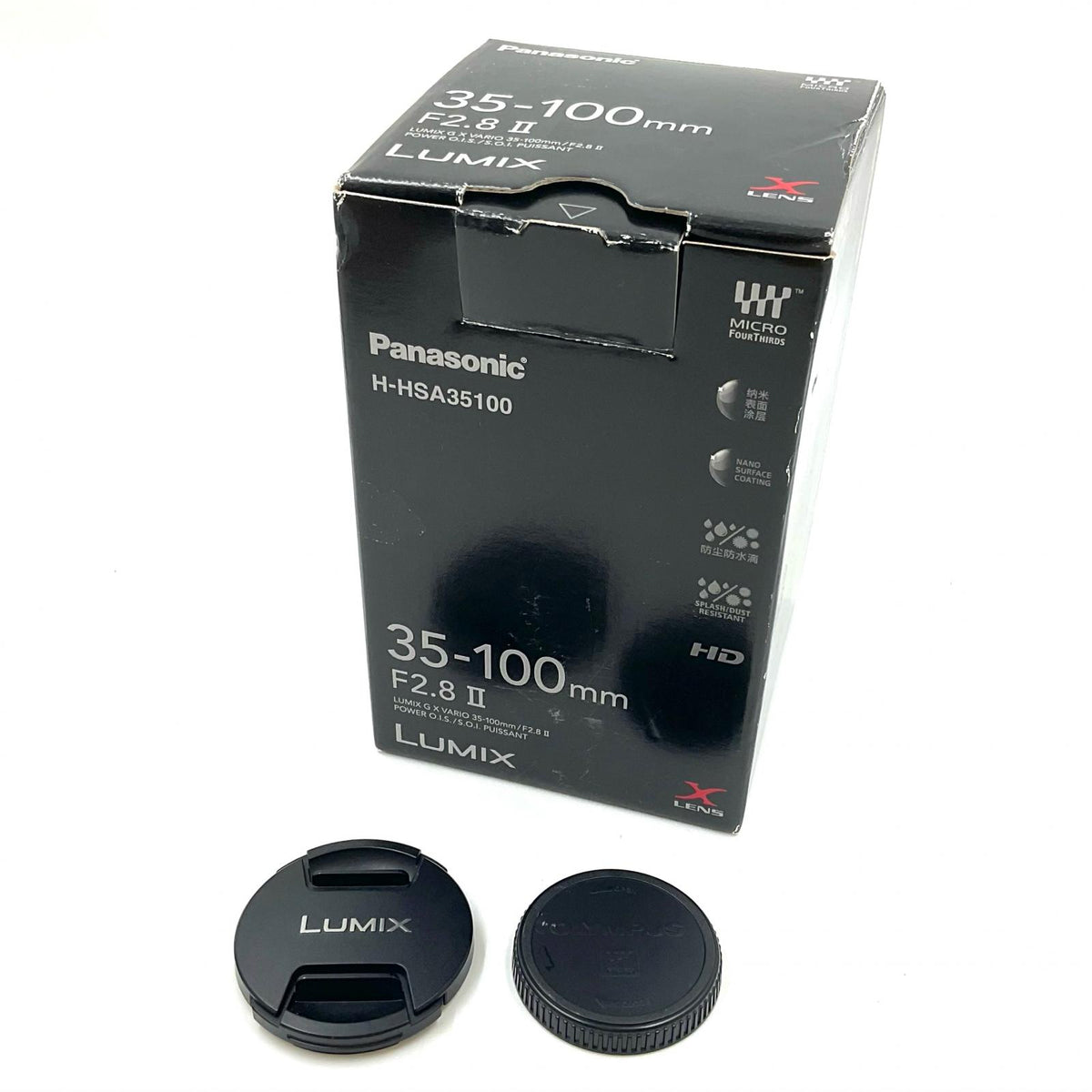 【全額返金保証】【最速発送】Panasonic LUMIX G X VARIO 35-100mm/F2.8 II/POWER O.I.S. H-HSA35100 美品 動作確認済