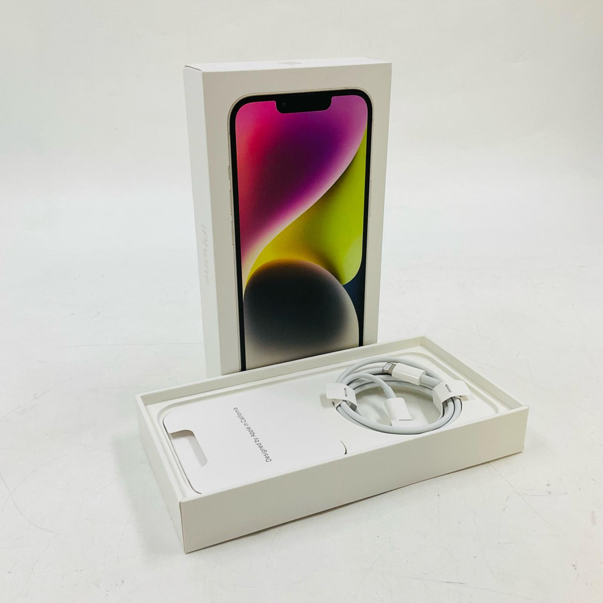 【全額返金保証】【最速発送】Apple iPhone iPhone 14 128GB スターライト docomo SIMフリー 白ロム 動作確認済 84%