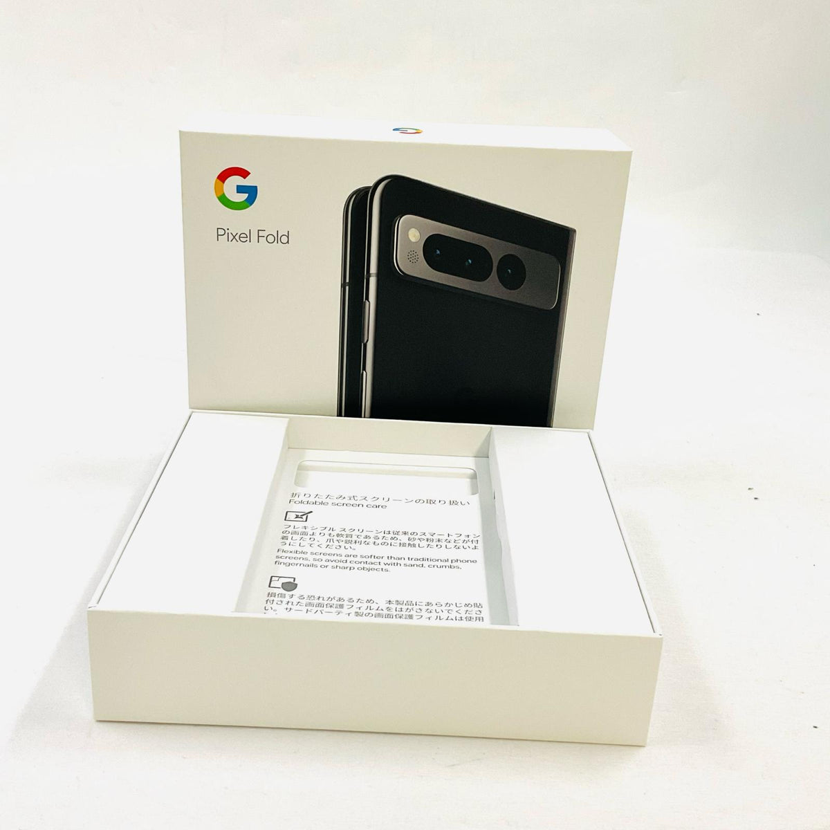 【最速発送】Google Pixel fold 256GB オブシディアン SIMフリー 白ロム【難有】