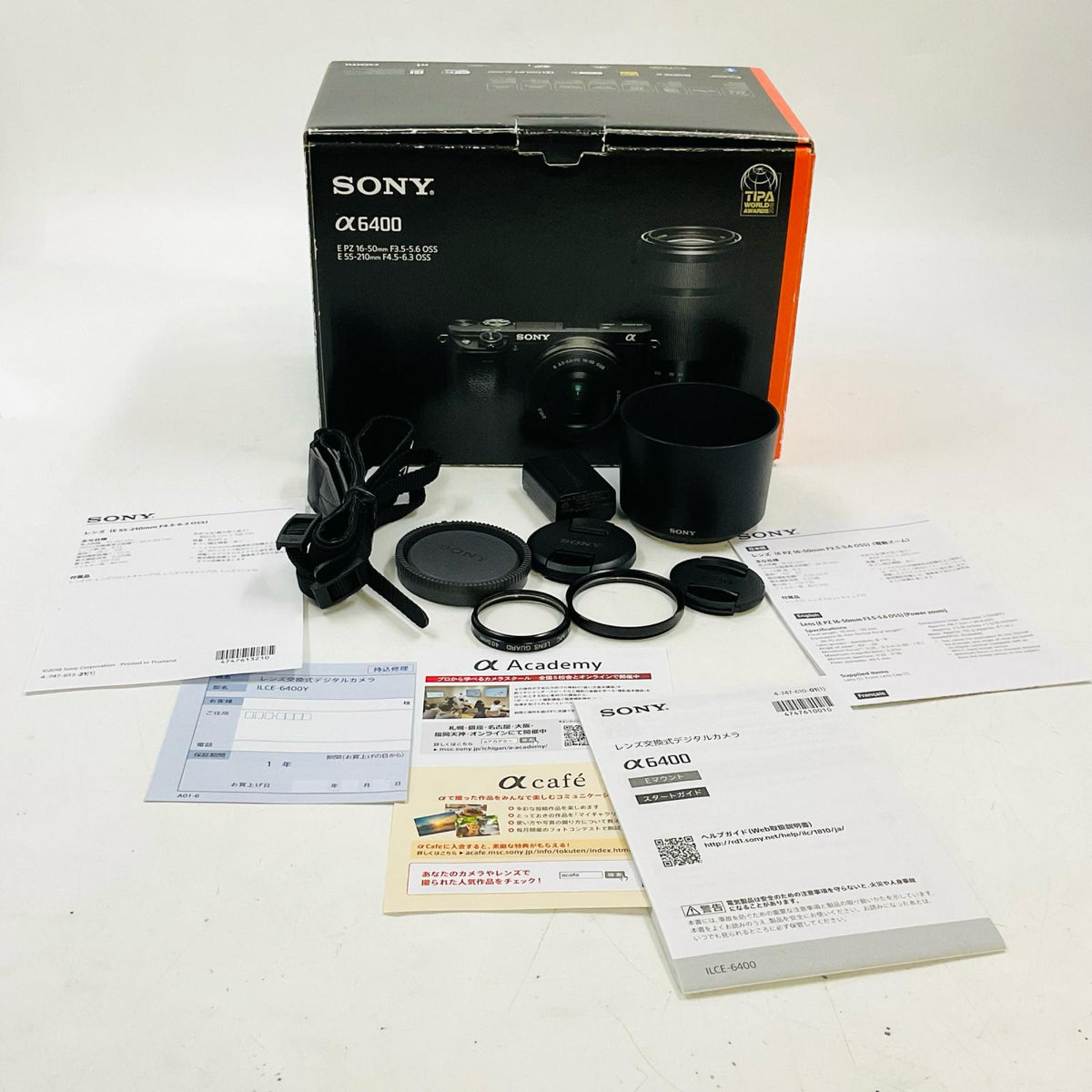 【全額返金保証】【最速発送】Sony デジタル一眼 α6400 ILCE-6400 ダブルズームレンズキット シルバー 美品 動作確認済