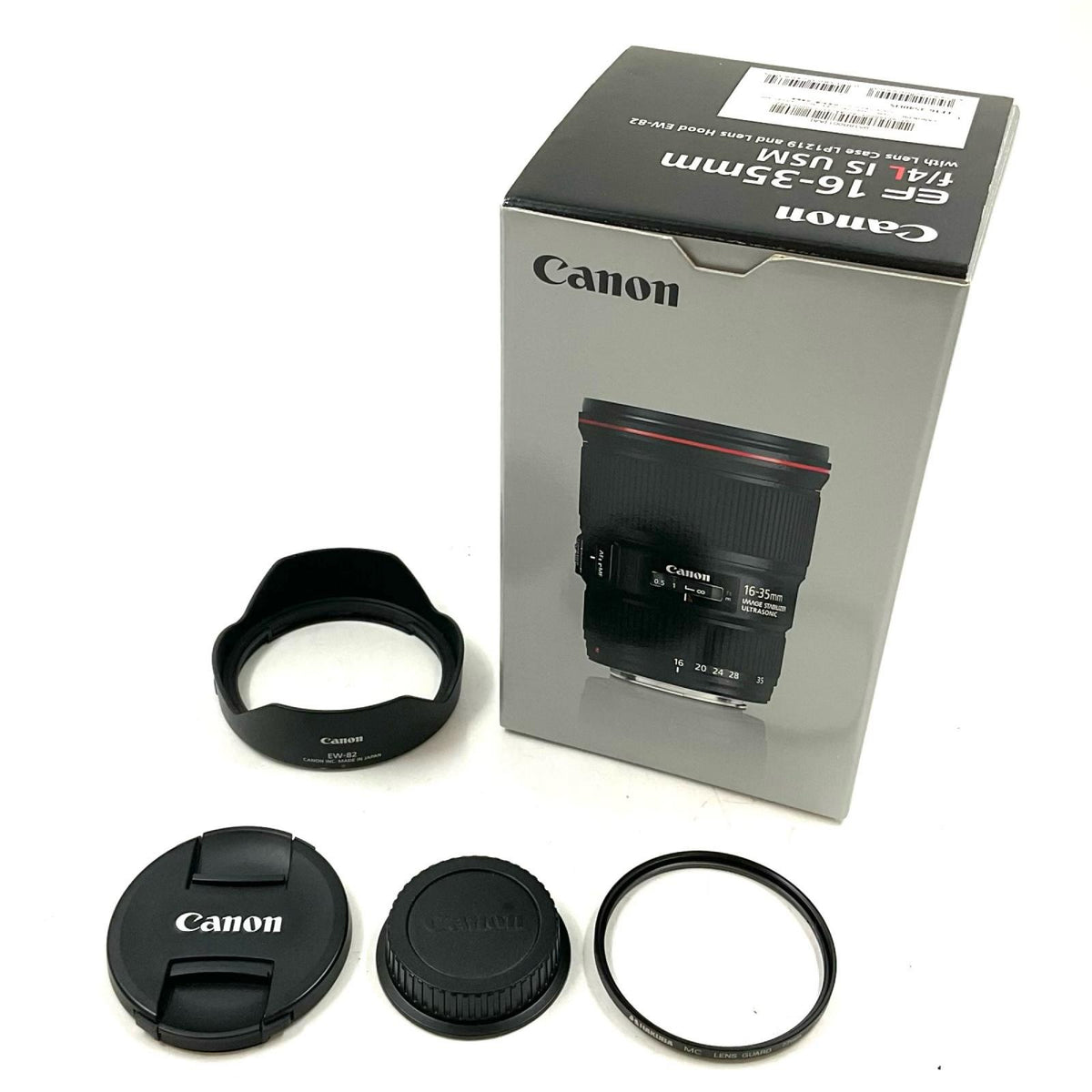 【全額返金保証】【最速発送】Canon EF16-35mm F4L IS USM 美品 動作確認済