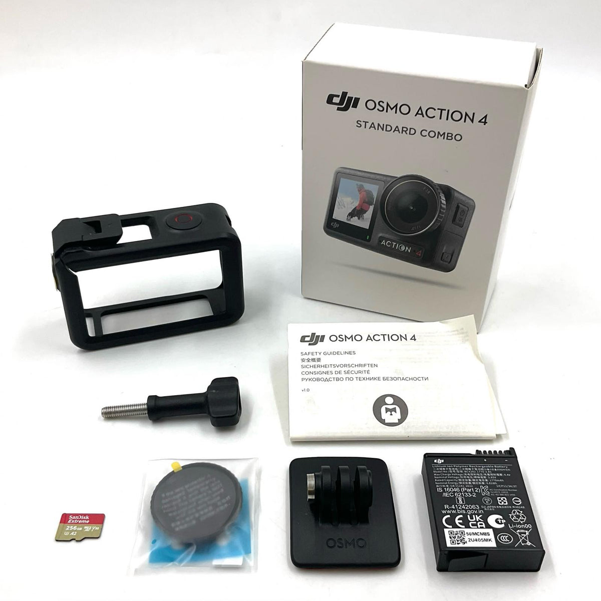 【全額返金保証】【最速発送】DJI OSMO ACTION 4 スタンダードコンボ 美品 動作確認済