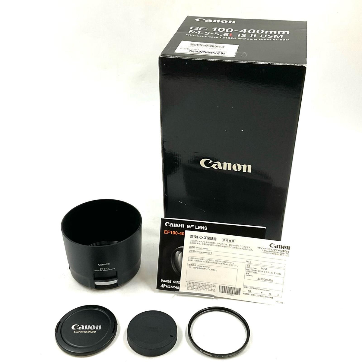 【全額返金保証】【最速発送】Canon EF100-400mm F4.5-5.6L IS II USM 美品 動作確認済