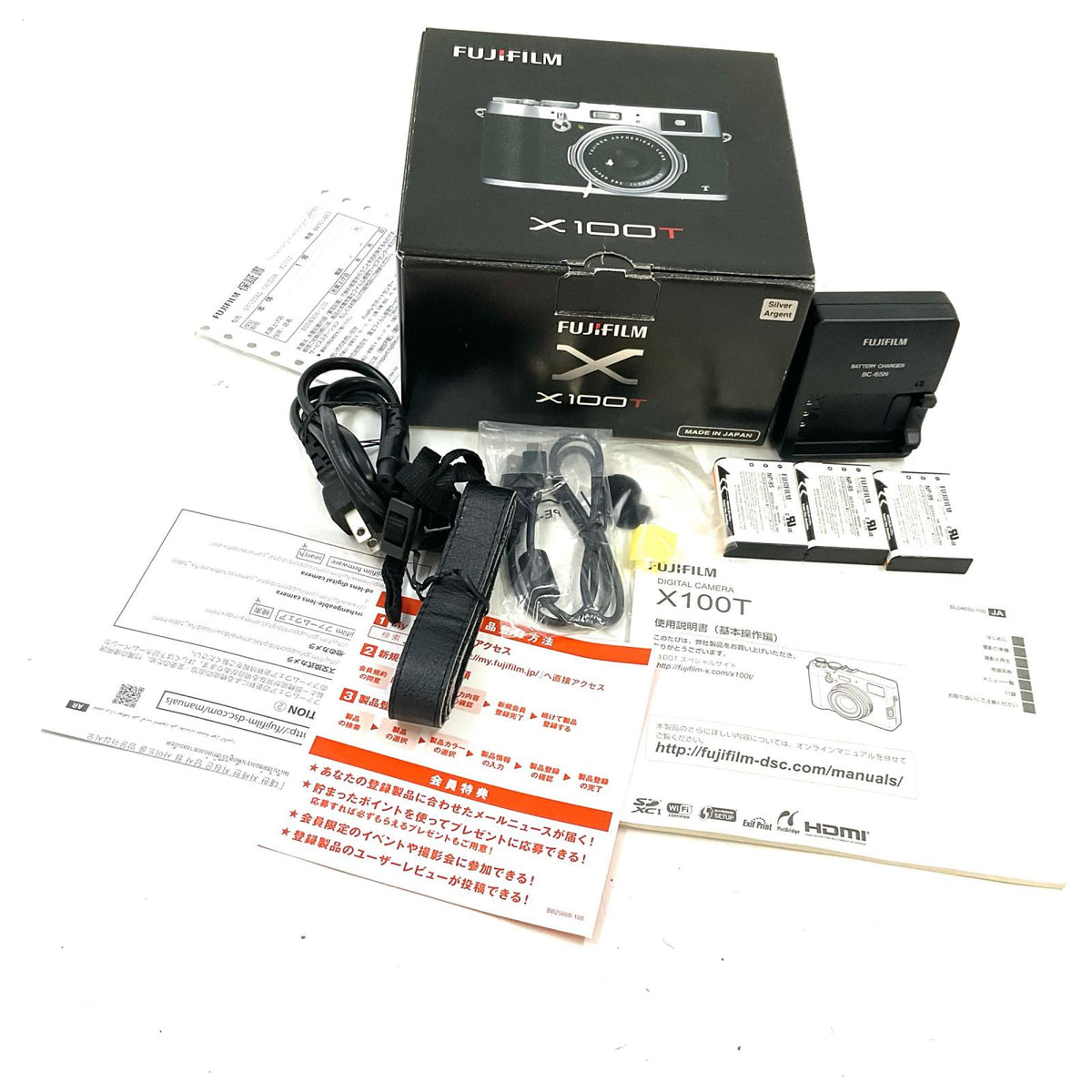 【全額返金保証】【最速発送】FUJIFILM コンパクトデジタルカメラ X100T Silver 動作確認済