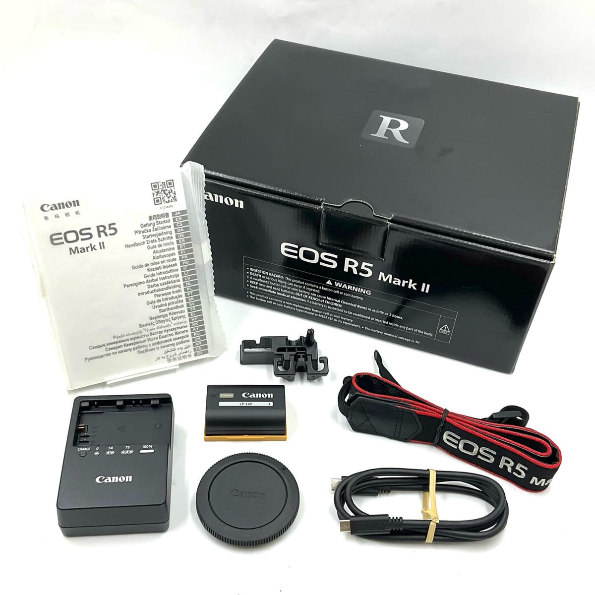 【全額返金保証】【最速発送】Canon デジタル一眼 EOS R5 Mark II ボディ ブラック 美品 動作確認済