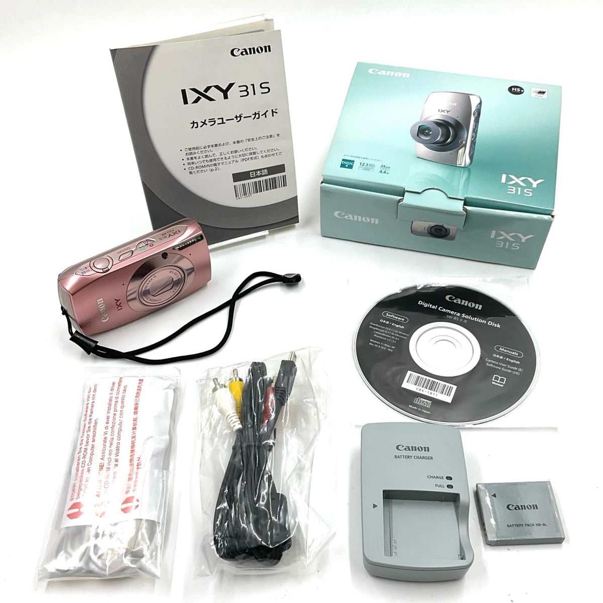 【全額返金保証】【最速発送】Canon コンパクトデジタルカメラ IXY 31S ピンク 美品 動作確認済