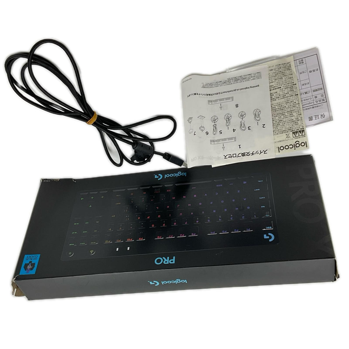 【全額返金保証】【最速発送】Logicool PRO X Gaming Keyboard G-PKB-002 YU0037 動作確認済